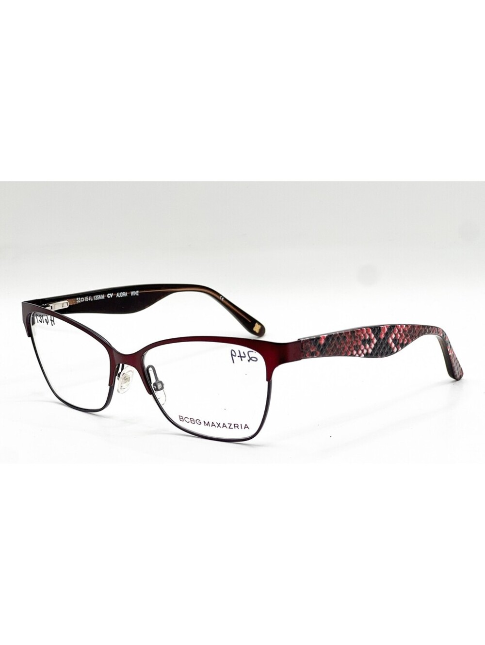 Bcbgmaxazria Audra Wine Authentic Eyeglasses 53-15-135